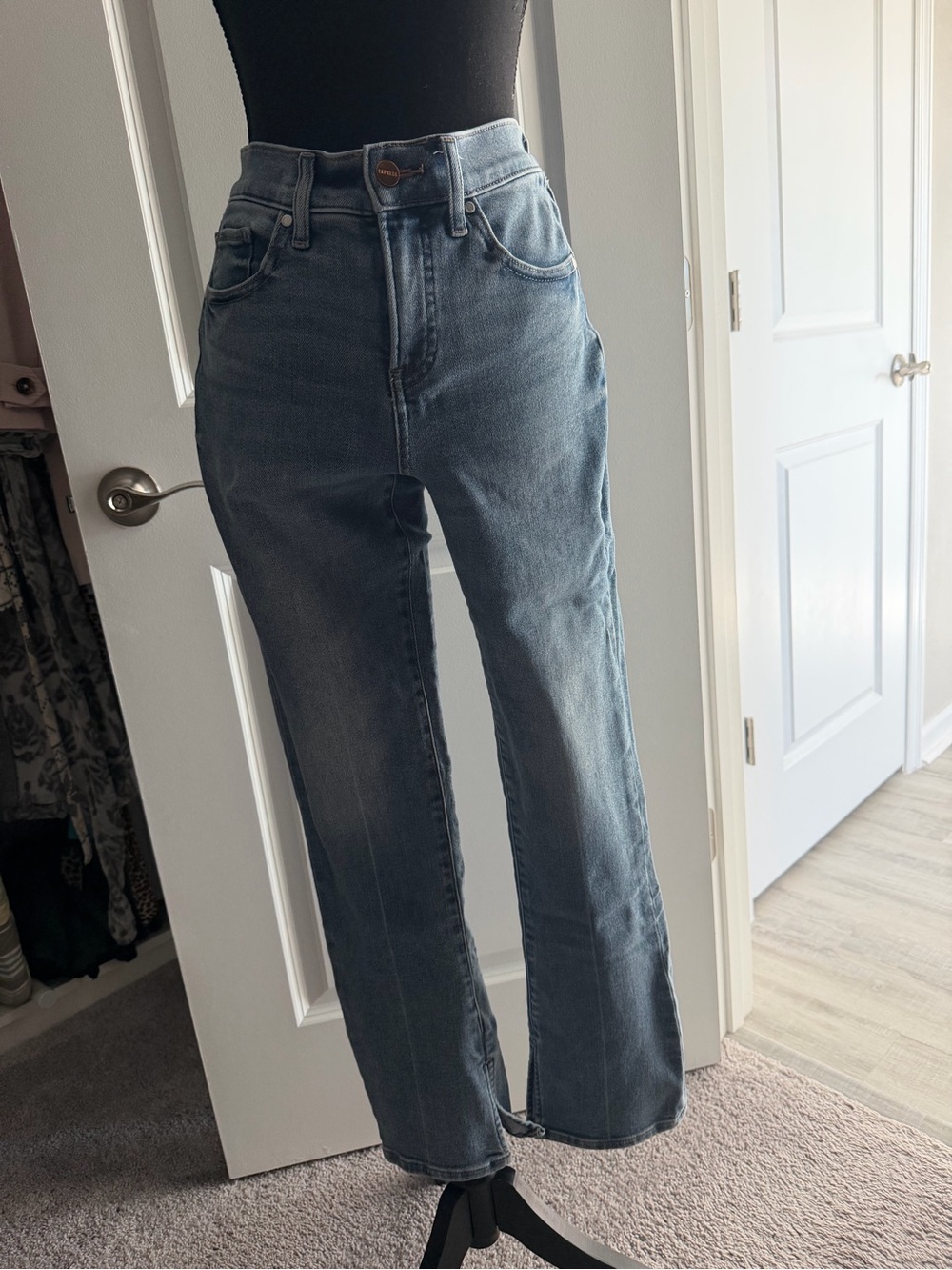 Classic mid-Rise flare leg - Slate Blue